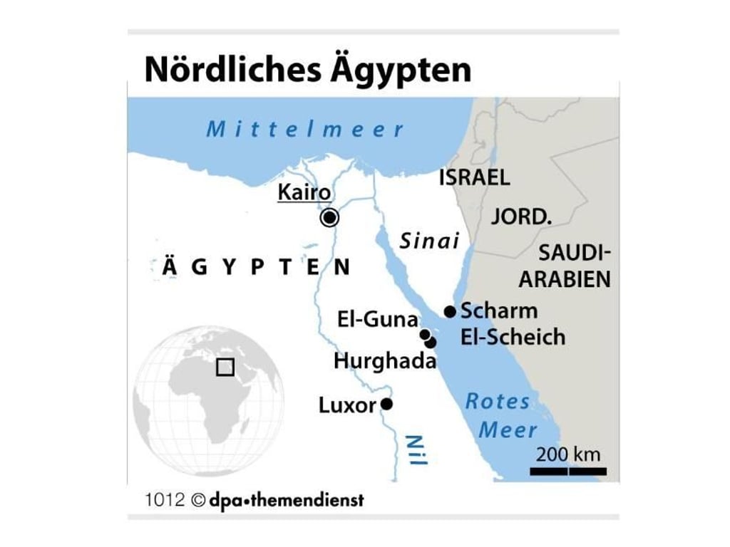 El-Guna ist eine Art Urlaubsexklave für deutsche Touristen, die Retortenstadt liegt etwas nördlich von Hurghada direkt am Roten Meer. Foto: