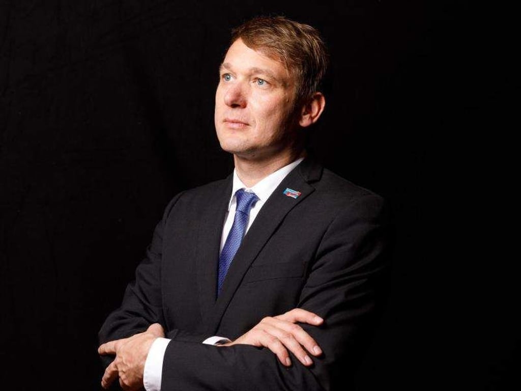 Andre Poggenburg, damaliger Landesvorsitzender der AfD Sachsen-Anhalt. Foto: Philipp von Ditfurth/Archiv