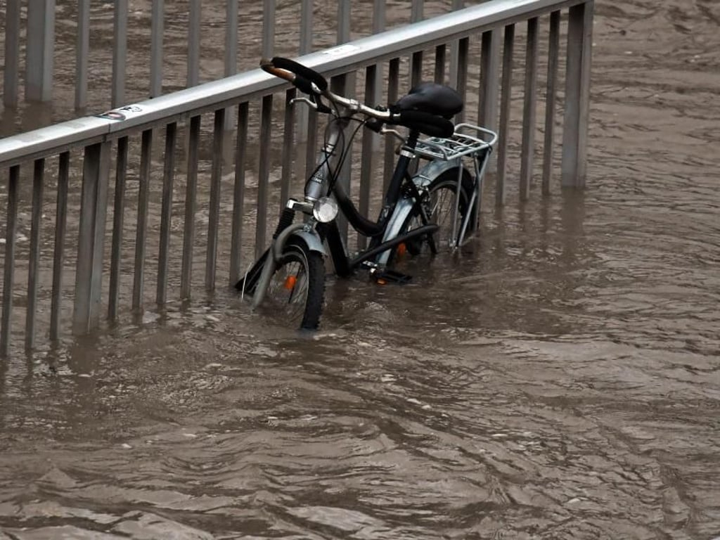 In Köln ist das Flussbett des Rheins besonders eng. Foto: Federico Gambarini