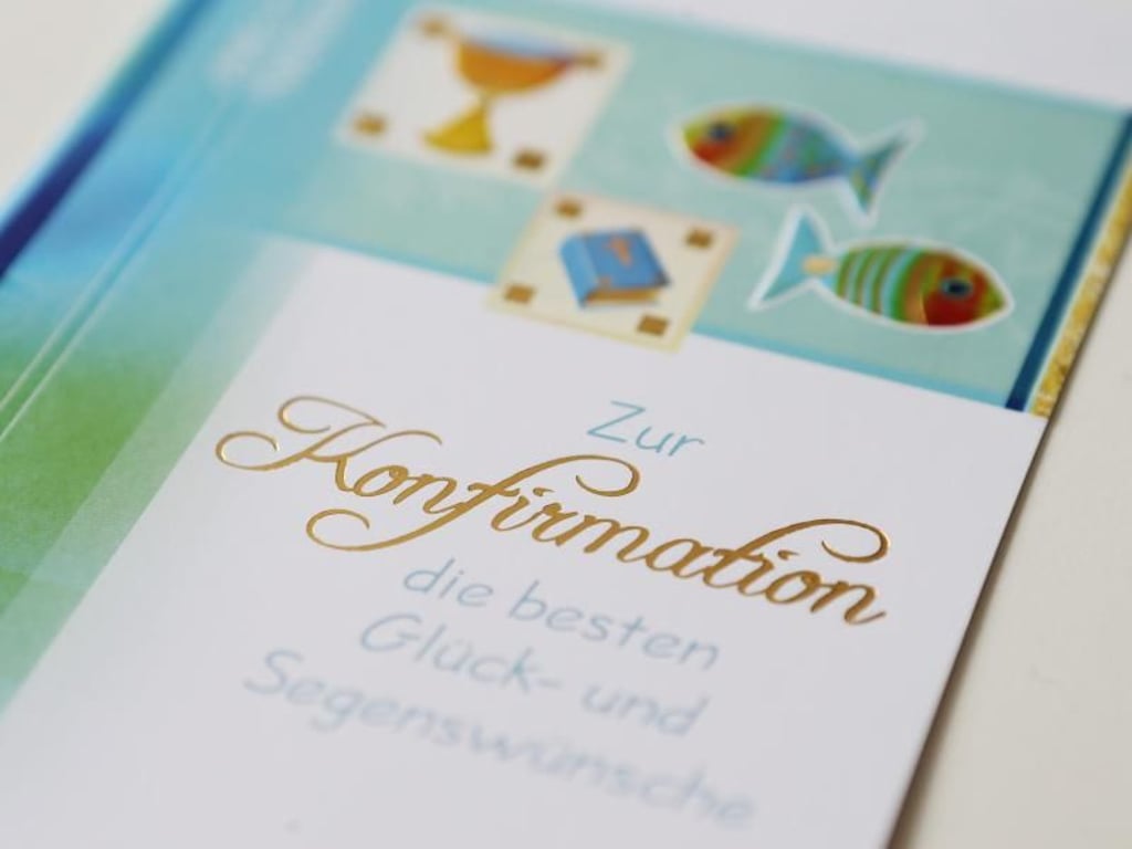 Eine Einladung zur Konfirmation. Foto: Malte Christians