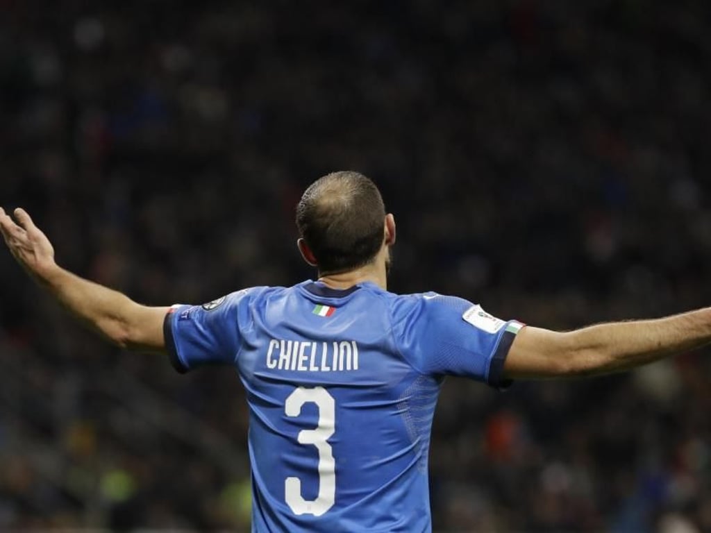 Italiens Giorgio Chiellini hadert mit dem Aus in den Playoffs der WM-Qualifikation. Foto: Luca Bruno