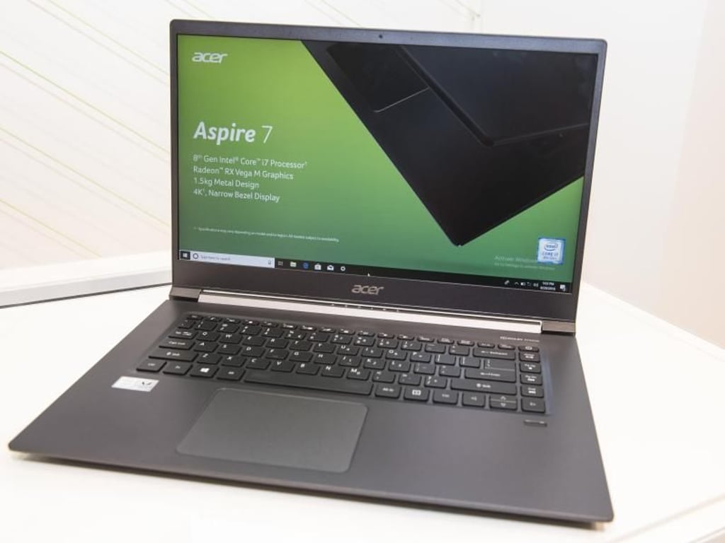 15 Zoll groß und 1,5 Kilogramm schwer ist das neue Notebook Aspire 7 von Acer. Foto: Robert Günther