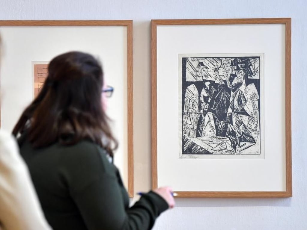 «Spaziergänger» von Lyonel Feininger. Foto: Martin Schutt