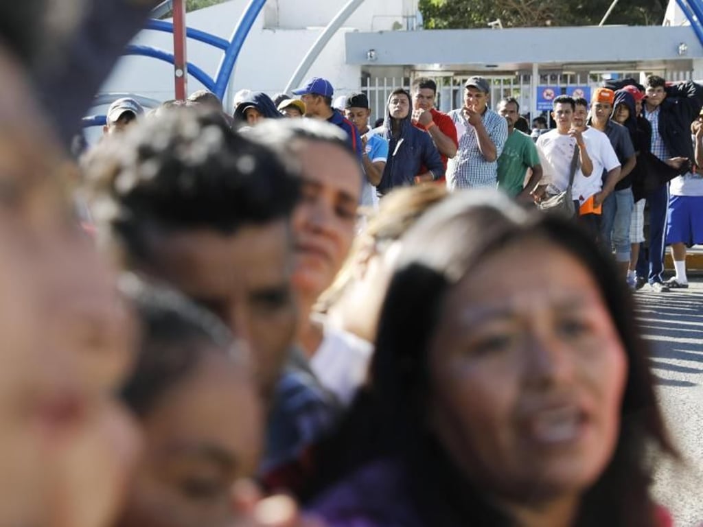 US-Präsident Trump betonte immer wieder, dass er die Migranten nicht ins Land lassen wolle. Er sprach von einer «Invasion». Foto: Kyodo