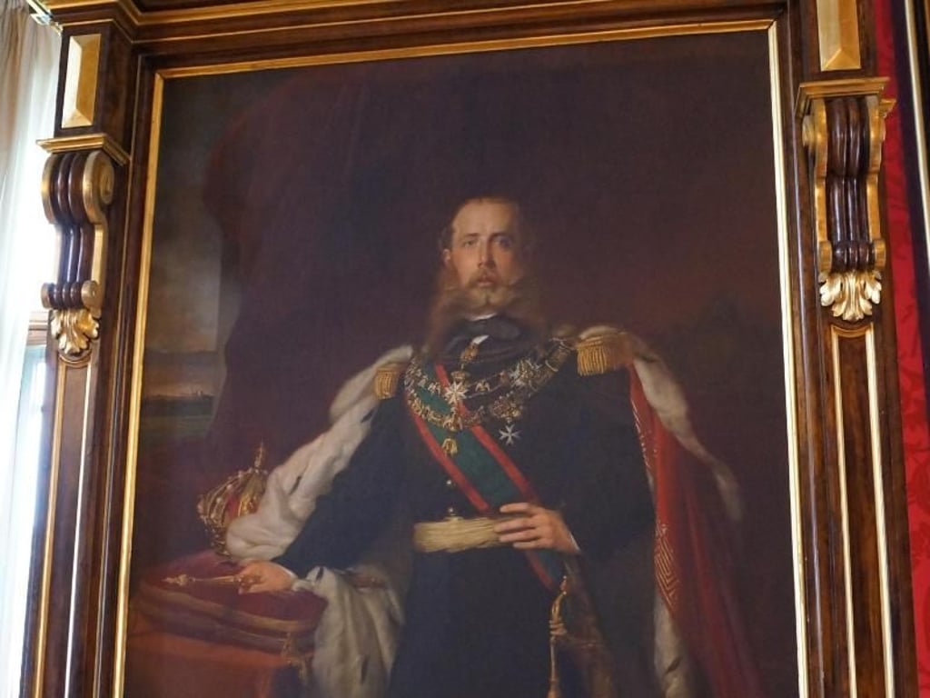 Porträt von Erzherzog Ferdinand Maximilian von Österreich als Kaiser von Mexiko in Schloss Miramare. Foto: Alexandra Stahl