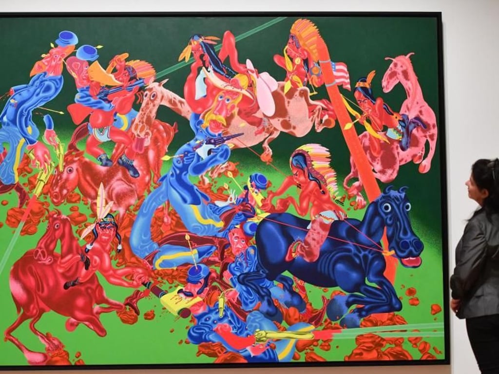 Peter Saul, Custer's Last Stand II, 1974. Foto: Arne Dedert