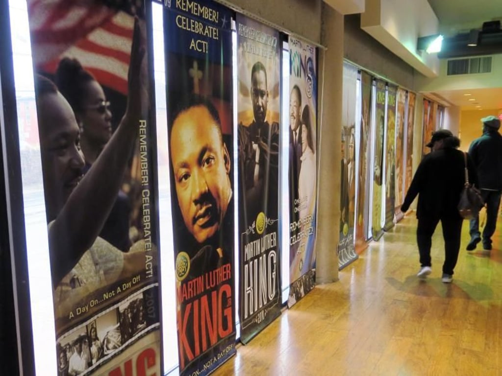 Erinnerungen an einen Helden der US-Bürgerrechtsbewegung: Das King Center in Atlanta stellt Leben und Werk Martin Luther Kings in den Mittelpunkt. Foto: Christian Röwekamp