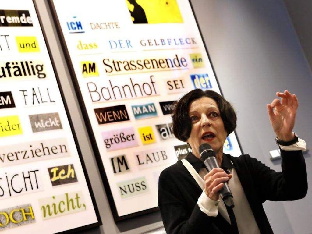 Die Literaturnobelpreisträgerin Herta Müller sammelt Wörter. Foto: Stephanie Pilick