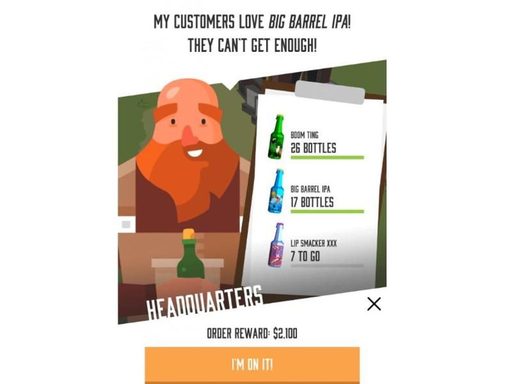 In der Simulation «Brew Town» startet ein kleiner Brauer mit ein bisschen Hopfen, Gerste und Malz in den Taschen und will ein Weltimperium der Braukunst erschaffen.
Foto: AppBox Media