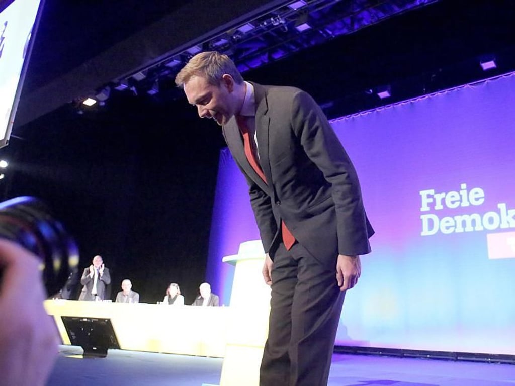 «Eine Mitgliedschaft in der FDP, das ist nichts für schwache Nerven», sagte Lindner. Foto: Oliver Berg