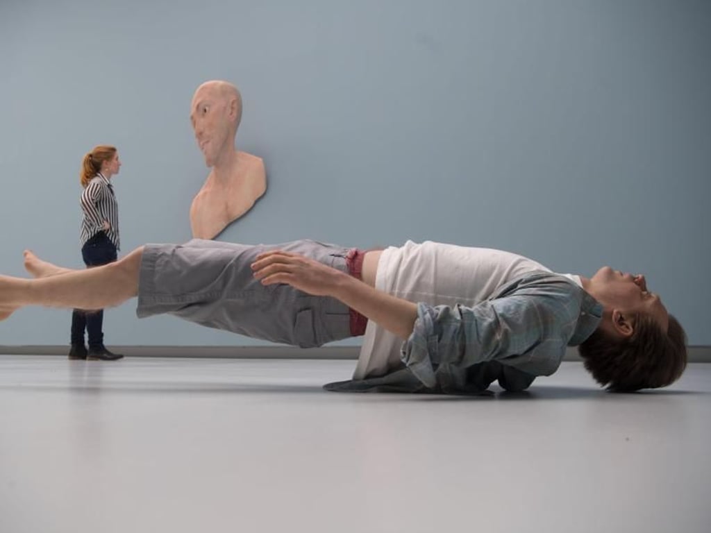 Die Skulptur ?Josh? des Künstlers Tony Matelli aus dem Jahr 2010 in der Kunsthalle Tübingen. Foto: Marijan Murat