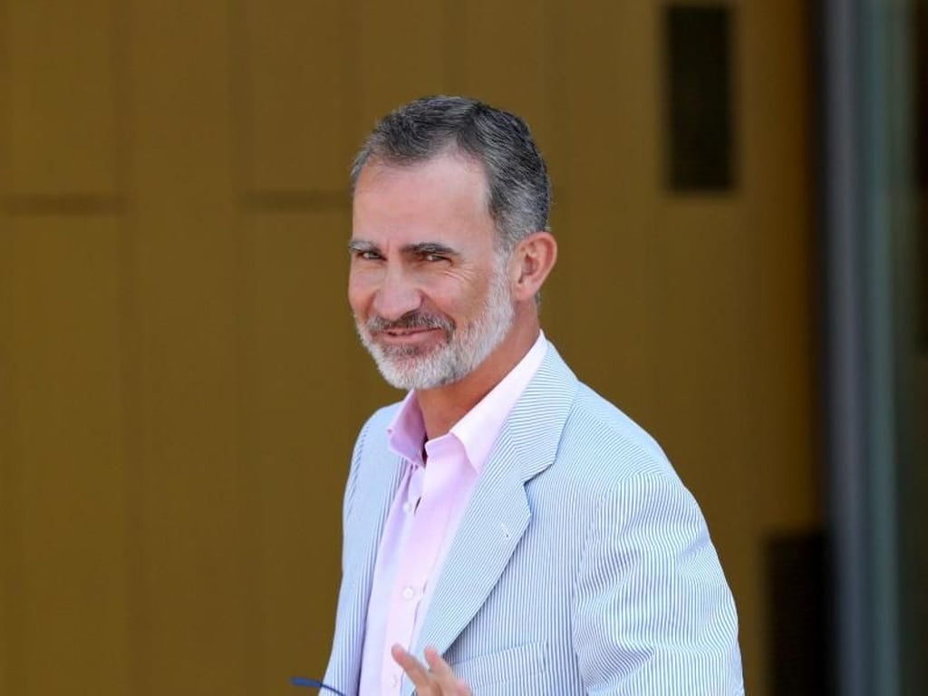 König Felipe VI. von Spanien am Eingang des Krankenhauses. Foto: Jesús Hellín/Europa Press