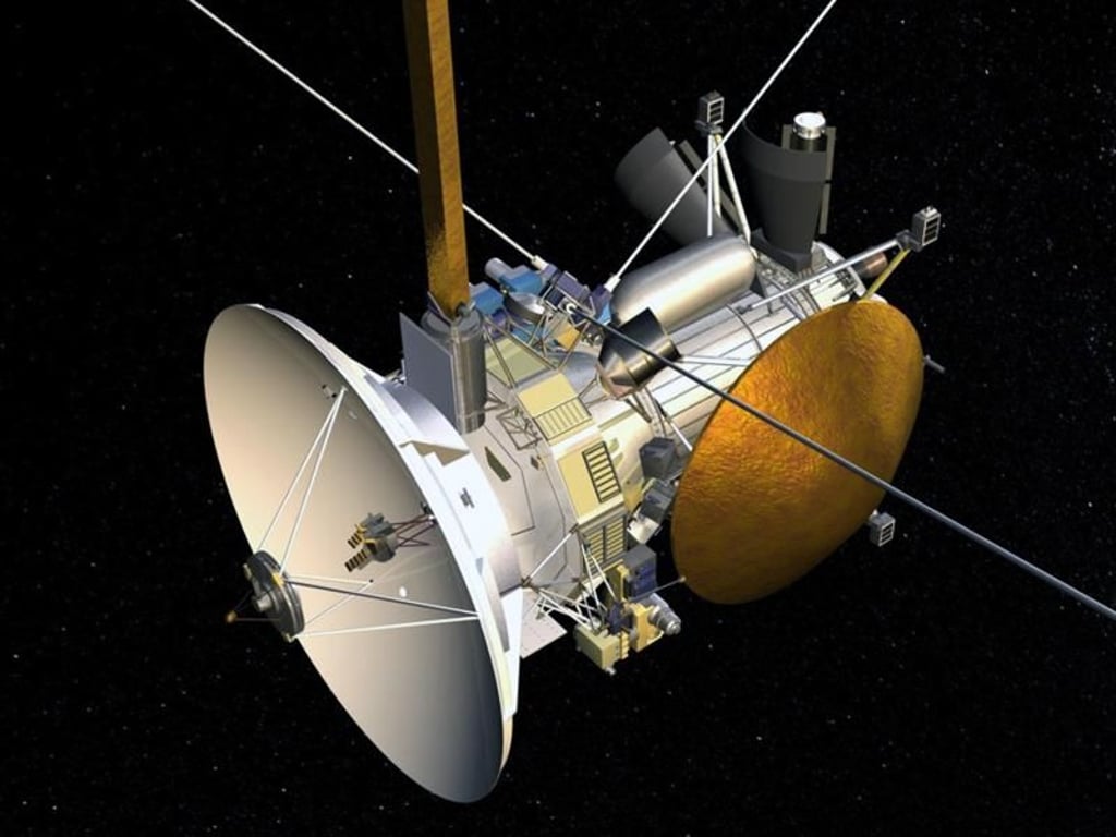 2125 Kilogramm Technik: Rund 20 Jahre hat «Cassini» den Saturn und seine Ringe erforscht. Foto: NASA