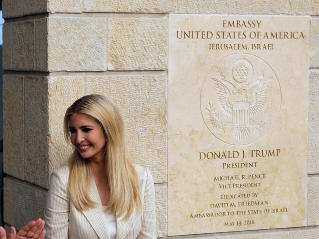 Ivanka Trump, Tochter des US-Präsidenten, während der Eröffnung der neuen US-Botschaft in Jerusalem. Foto: Sebastian Scheiner/AP