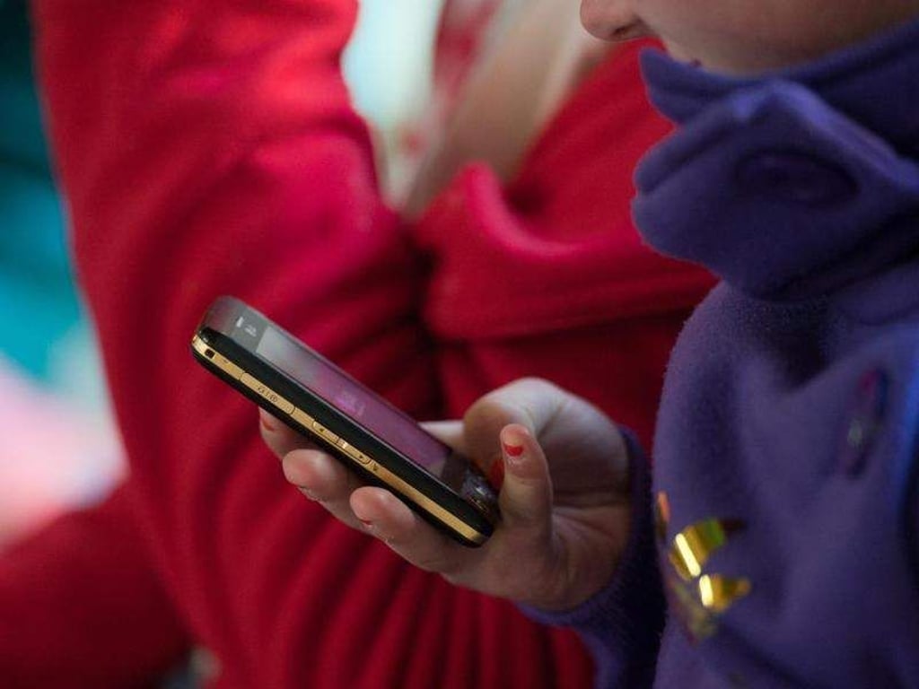 Ein Mann schaut auf sein Handy. In Deutschland sollen wieder Mobiltelefone produziert werden. Foto: Armin Weigel