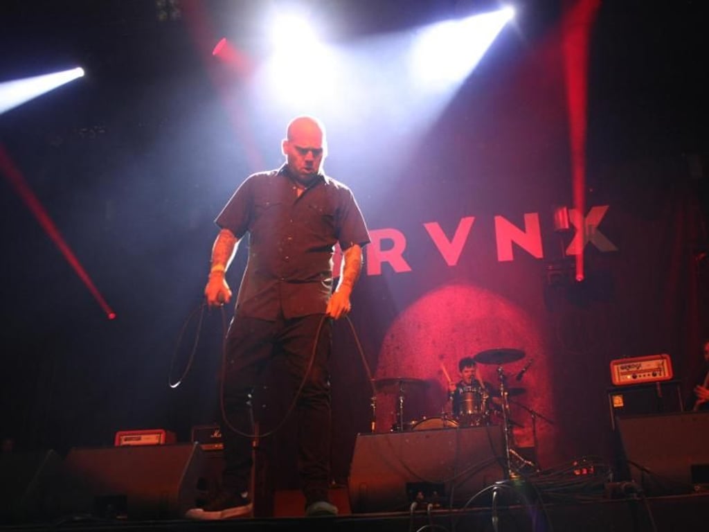 Finster der Blick: Matt Caughthran von The Bronx. Foto: Benedikt Wenck