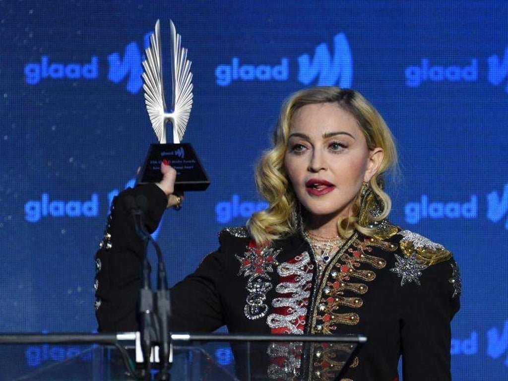 Die Sängerin Madonna nahm in New York den Advocate for Change Award entgegen. Foto: Evan Agostini/Invision/AP