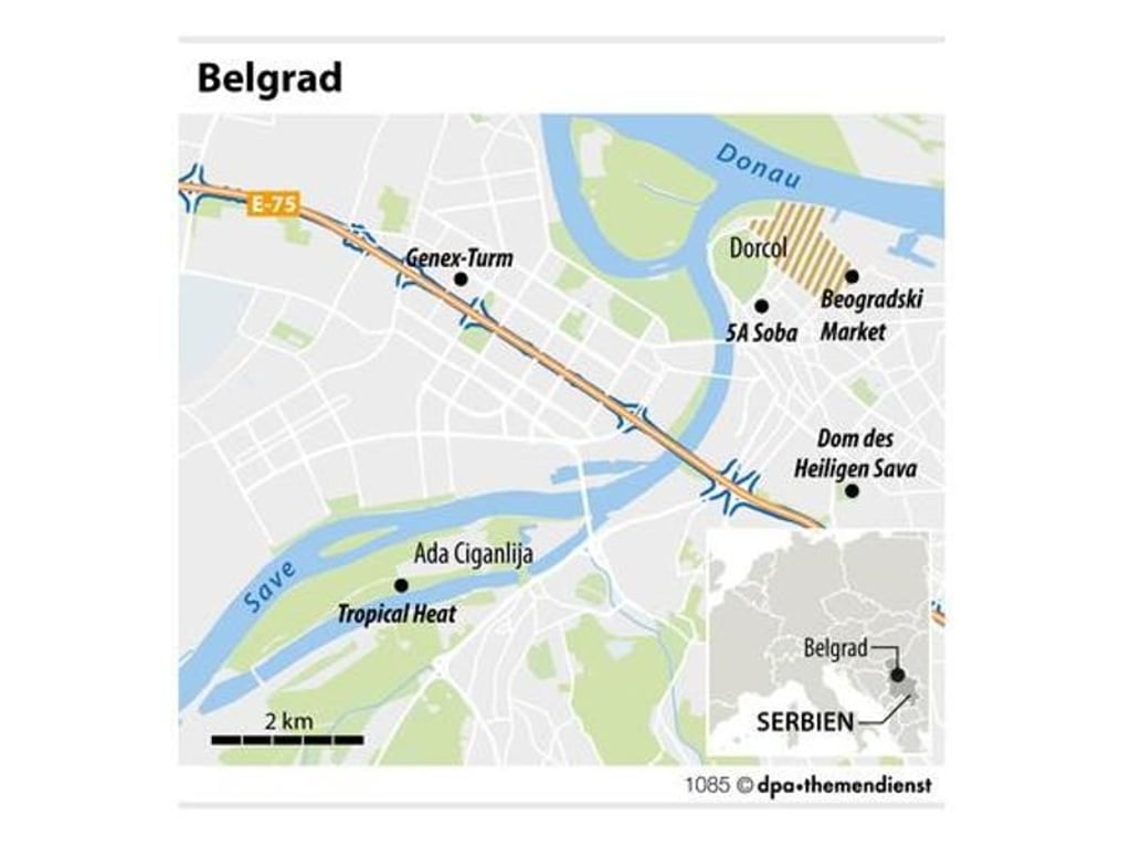 Belgrad ist die Hauptstadt Serbiens - und wird bereits als Trendziel gefeiert. Foto: dpa-infografik