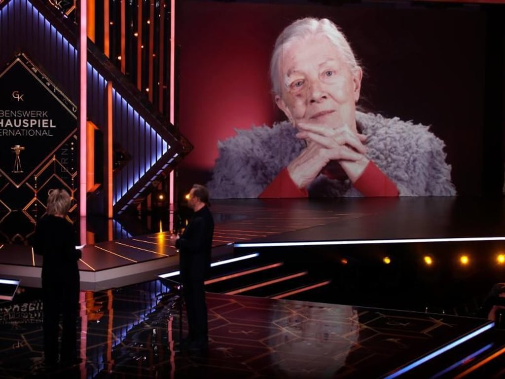 Vanessa Redgrave meldete sich per Videobotschaft zu Wort. Foto: Hannibal Hanschke/Reuters