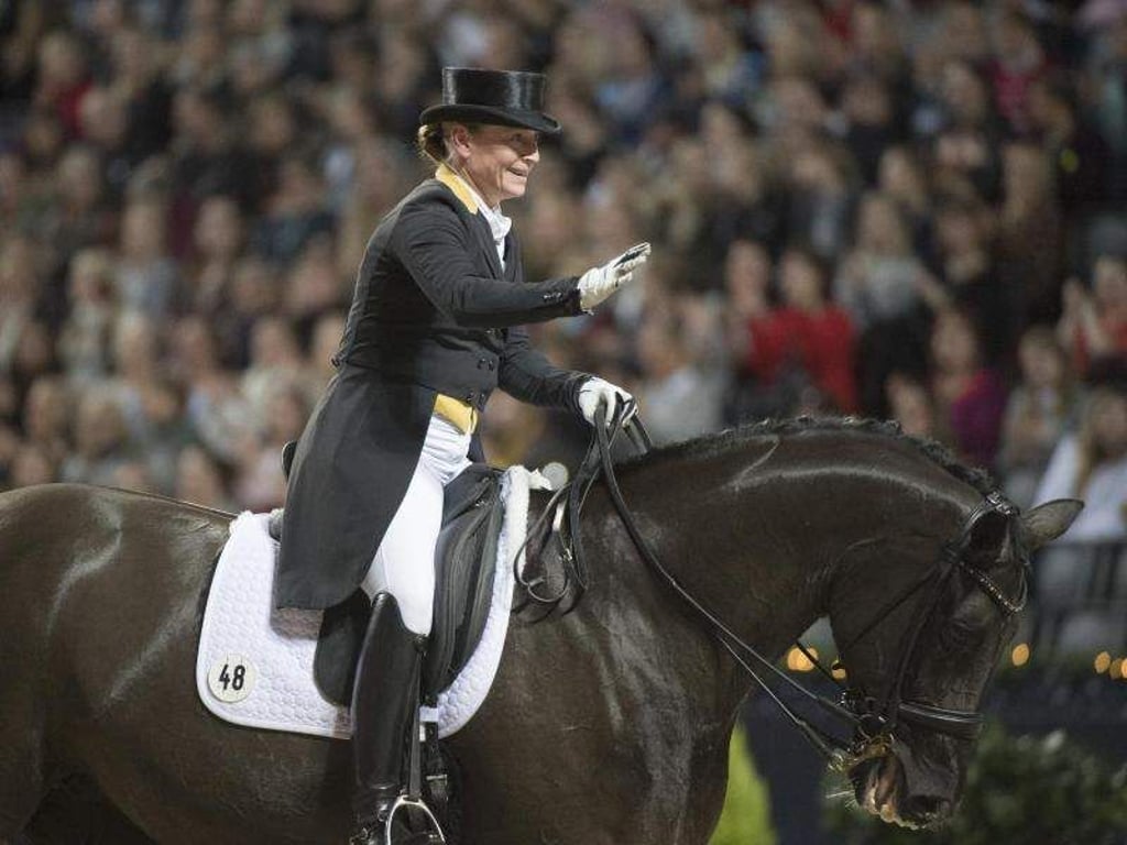 Isabell Werth siegte auf Weihegold. Foto: Fredrik Sandberg/TT NEWS AGENCY/AP