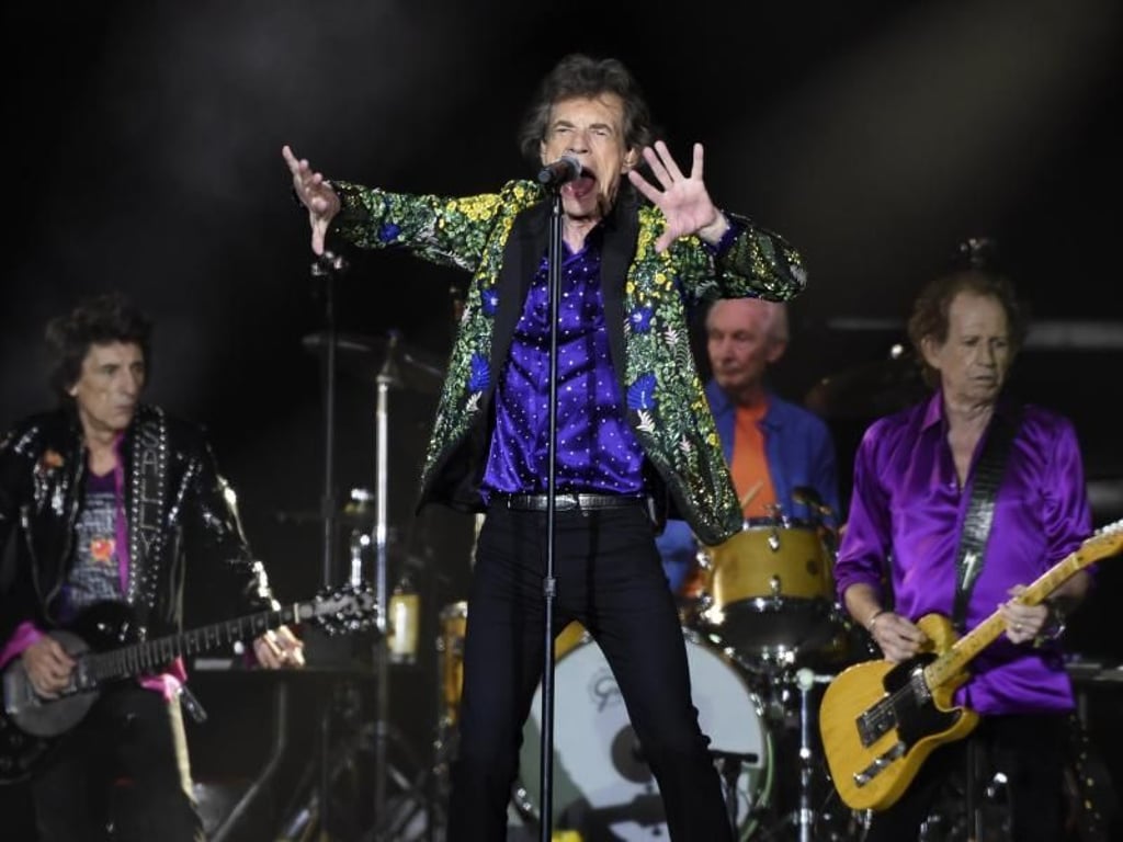 Bei ihrem Konzert in Pasadena reagierten die Rolling Stones mit Begeisterung auf die Namenstaufe. Foto: Chris Pizzello/Invision/AP