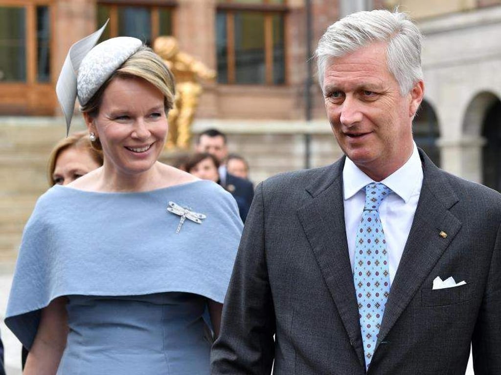 Das belgische Königspaar König Philippe und Königin Mathilde. Foto: Martin Schutt