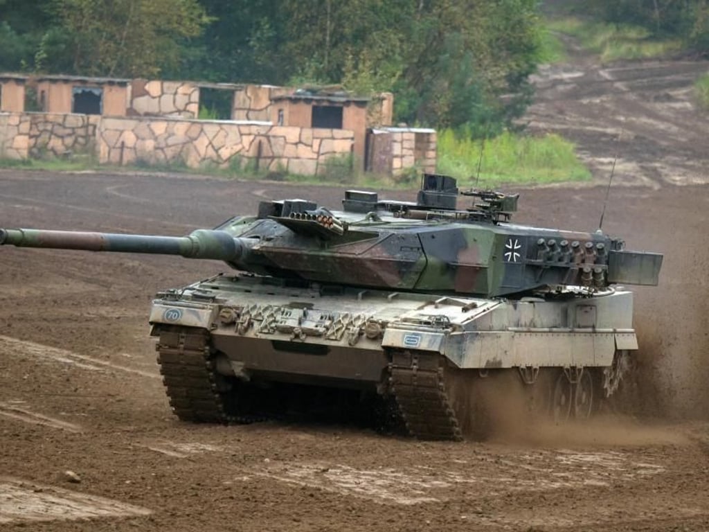 Weltweit gefragt: Ein deitscher Kampfpanzer vom Typ Leopard 2A6. Foto: Philipp Schulze