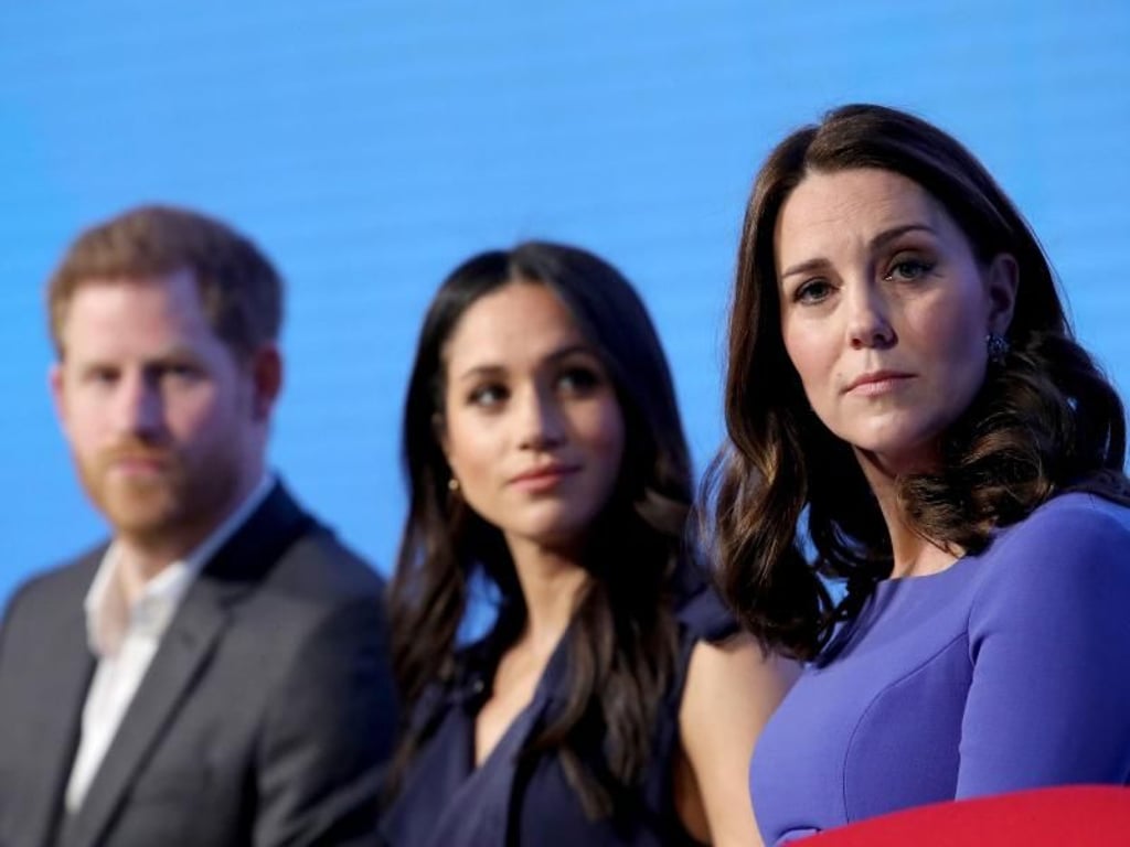 Prinz Harry (l-r), Meghan Markle und Herzogin Kate in London. Foto: Chris Jackson
