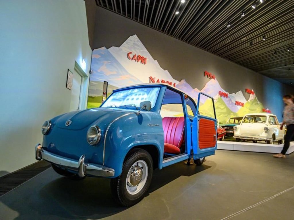 Das legendäre Goggomobil im Haus der Bayerischen Geschichte. Foto: Armin Weigel