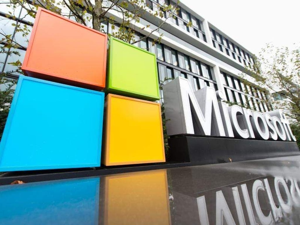 Microsoft-Zentrale in München: Das «Internet der Dinge» gehört zu den derzeit wichtigsten Schlüsseltechnologien für die digitale Transformation in Unternehmen. Foto: Matthias Balk