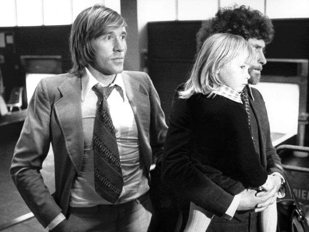 Günter Netzer (l) und Paul Breitner (mit Tochter Martina auf dem Arm) waren die ersten beiden deutschen Fußballer, die für Real Madrid gespielt haben. Foto: Hartmut Reeh