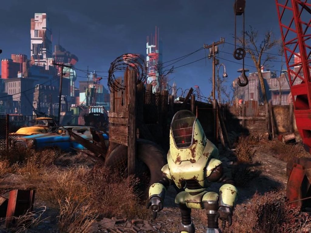 200 Jahre nach einem verheerenden Atomkrieg sind von der einst blühenden Metropole Boston nur noch Trümmer übrig. Darin bewegen sich Roboter, Mutanten und überlebende Menschen. Screenshot: Bethesda Foto: Bethesda