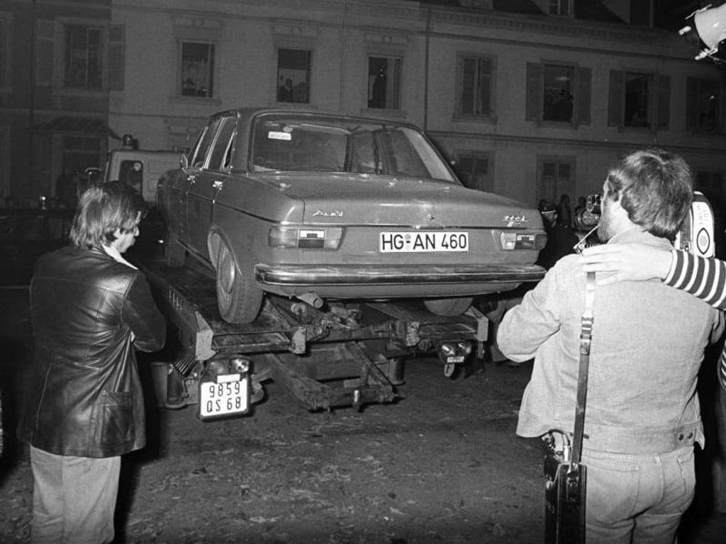 Der Wagen, in dem am 19. Oktober 1977 die Leiche des ermordeten Arbeitgeberpräsidenten gefunden wurde. Foto: Rolf Haid