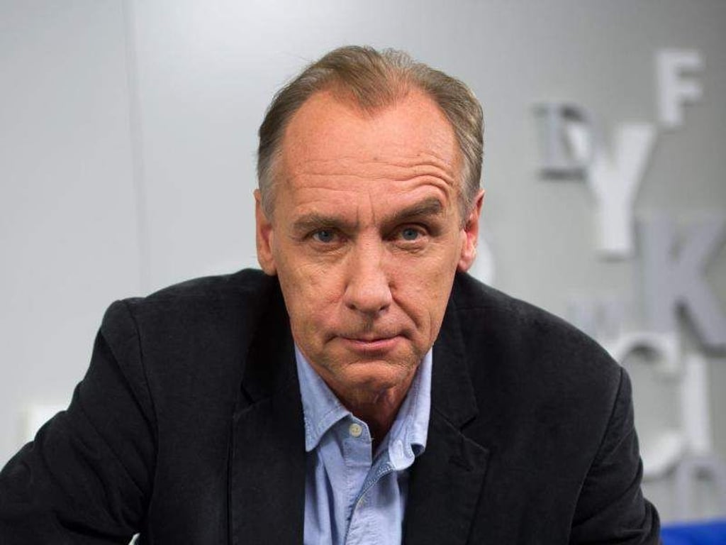 Der schwedische Schriftsteller Hakan Nesser auf der 64. Frankfurter Buchmesse. Foto: Arno Burgi