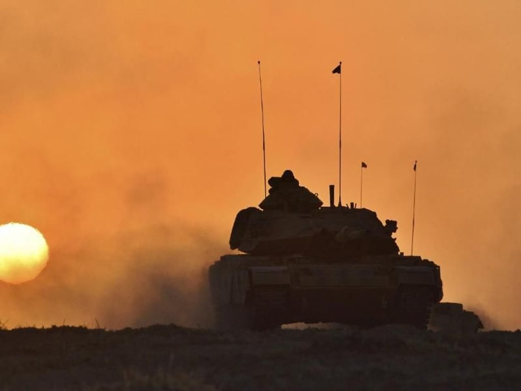 Ein Panzer der türkischen Armee 2017 nahe der irakischen Grenze. Foto: Uncredited/Pool Turkish Military