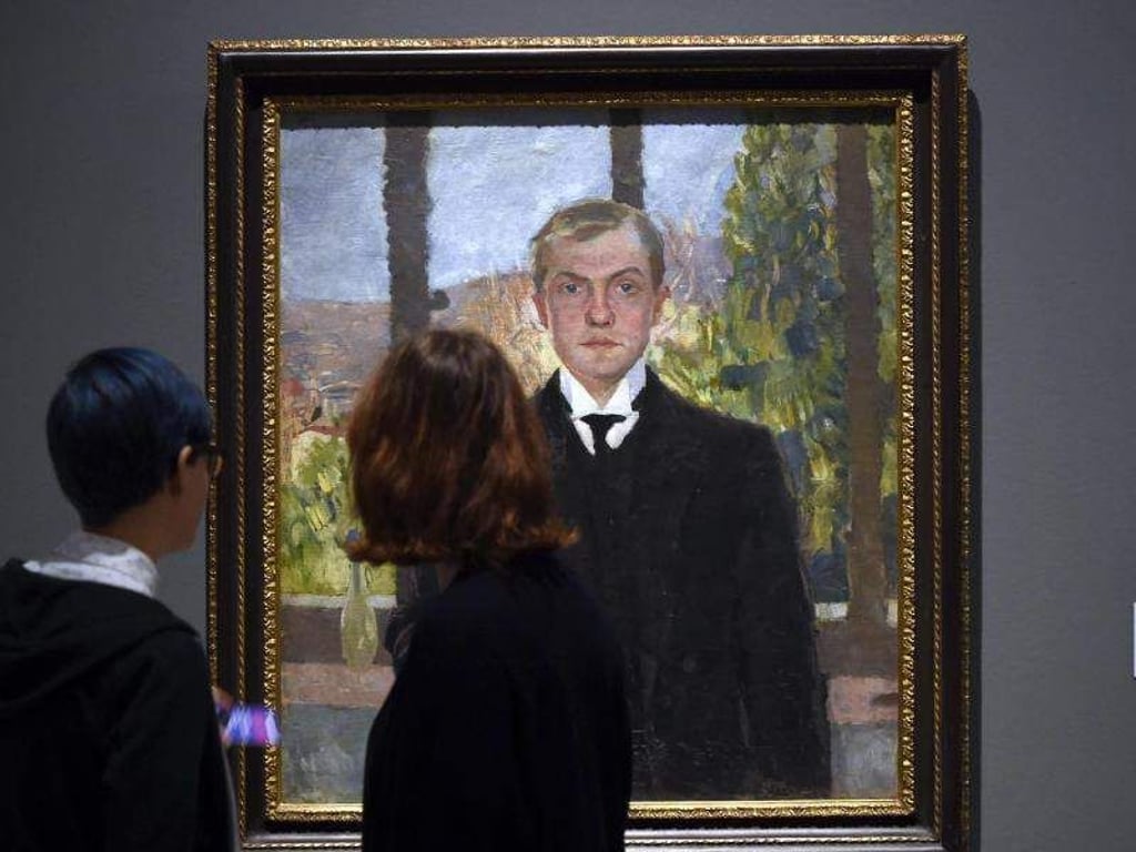"Selbstbildnis Florenz" (1907) von Max Beckmann in Berlin. Foto: Soeren Stache