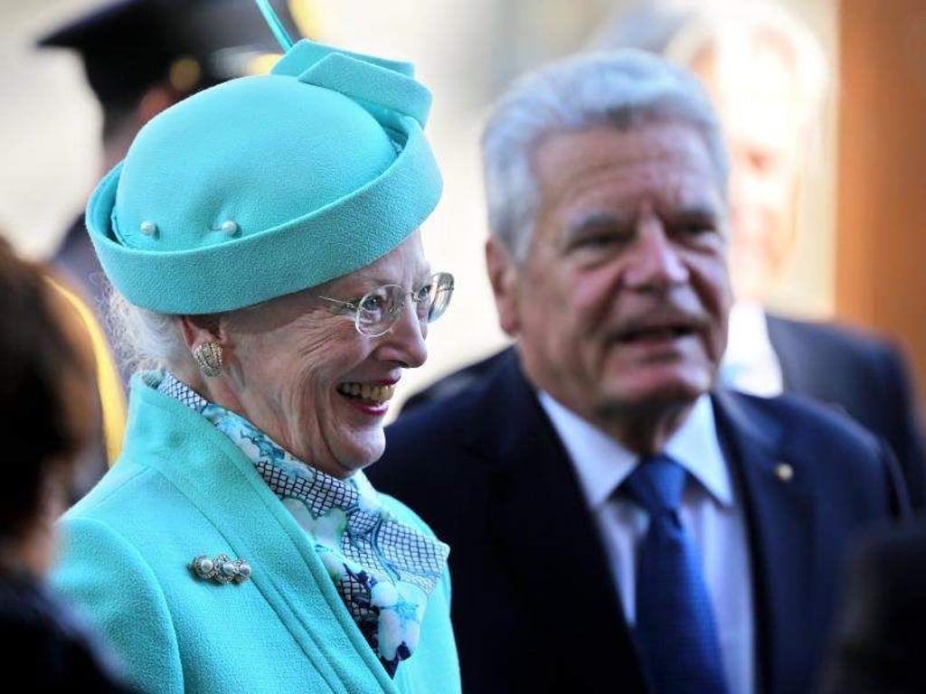 Königin Margrethe II. von Dänemark und Bundespräsident Joachim Gauck. Foto: Jan Woitas