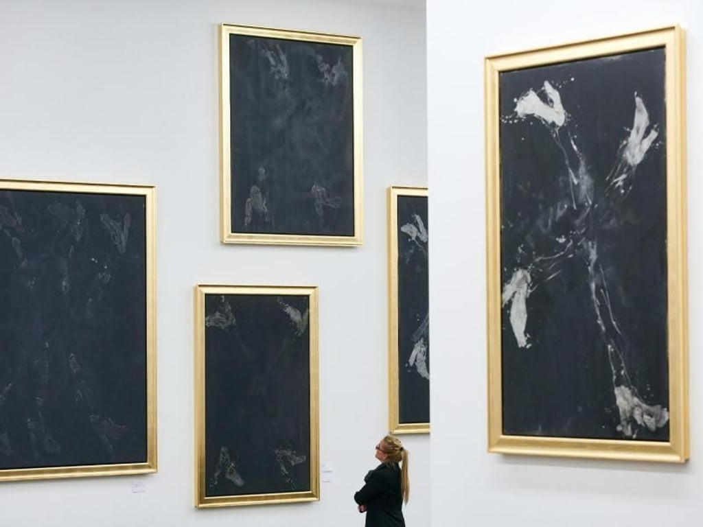 Arbeiten von Georg Baselitz im Museum Küppersmühle. Foto: Bernd Thissen