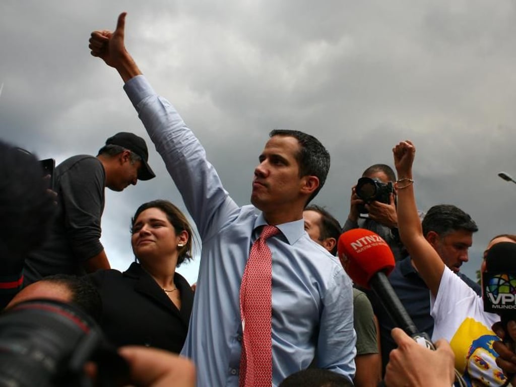 «Wir sind kurz davor, unsere Freiheit zurückzuerobern», sagte der 35-Jährige bei einer Demonstration gegen die Regierung in der Hauptstadt Caracas. Foto: Boris Vergara