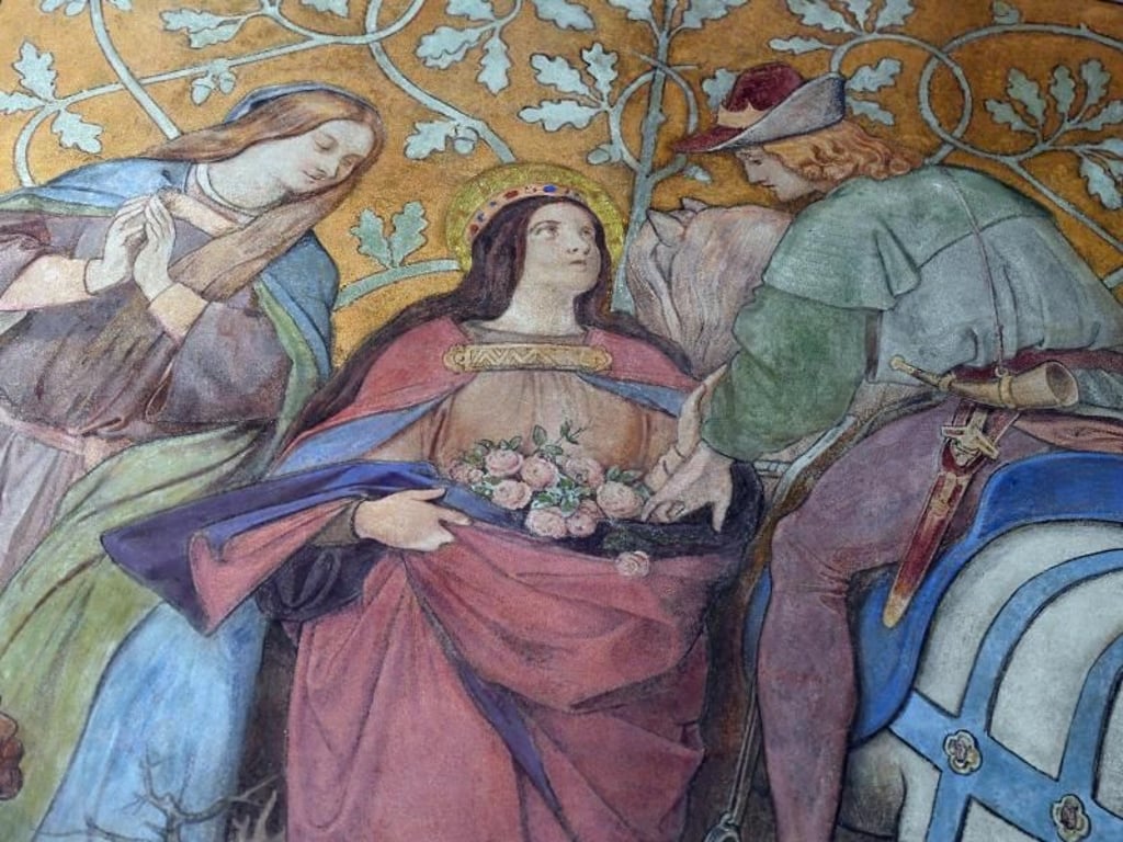 Eine Darstellung des Rosenwunders mit der Heiligen Elisabeth von Moritz von Schwind. Foto: Martin Schutt