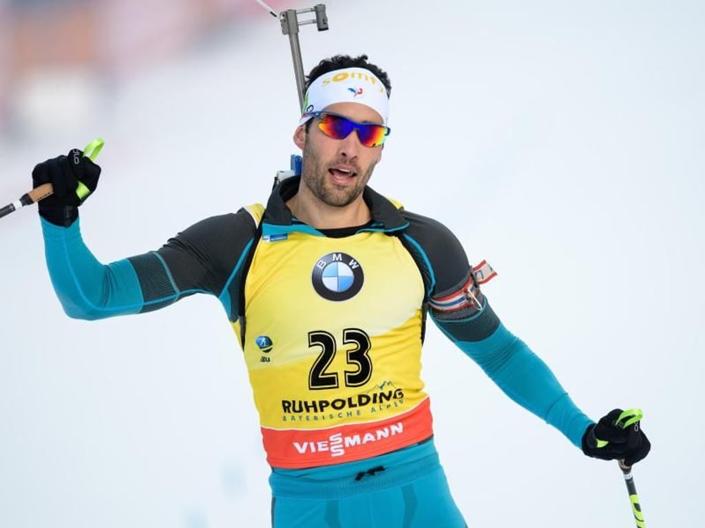 Martin Fourcade hat das 20 Killometer Einzelrennen in Ruhpolding gewonnen. Foto: Matthias Balk