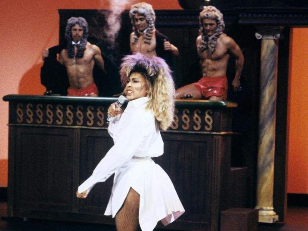 Tina Turner 1986 bei «Wetten, dass..?». Foto: Jörg Schmitt