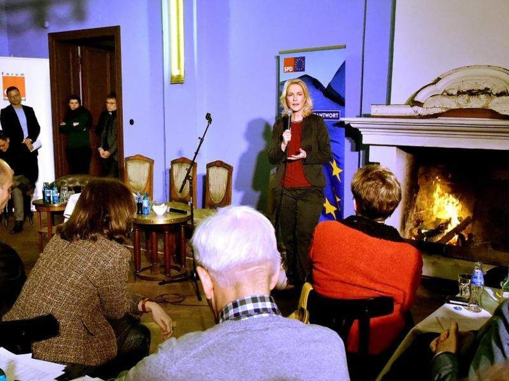 Manuela Schwesig eröffnet das zweitägige Jahresauftakttreffens der ostdeutschen Sozialdemokratie. Foto: Bernd Settnik