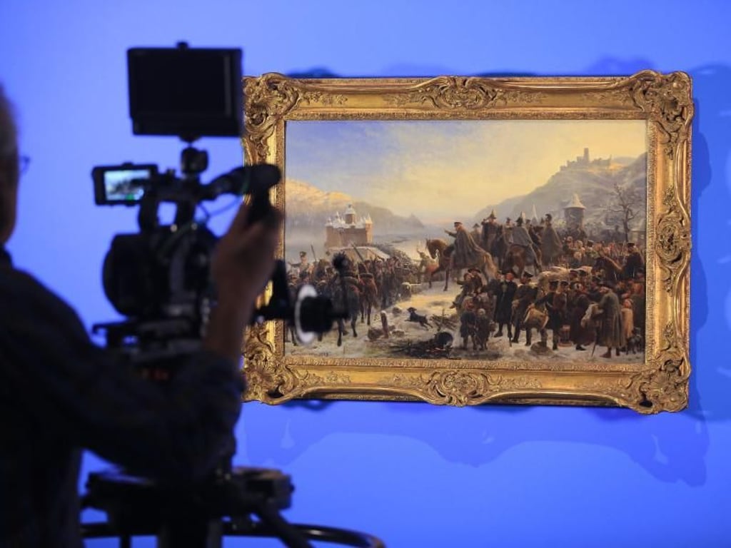 «Der Rheinübergang der Schlesischen Armee» von Wilhelm Camphausen. Foto: Oliver Berg