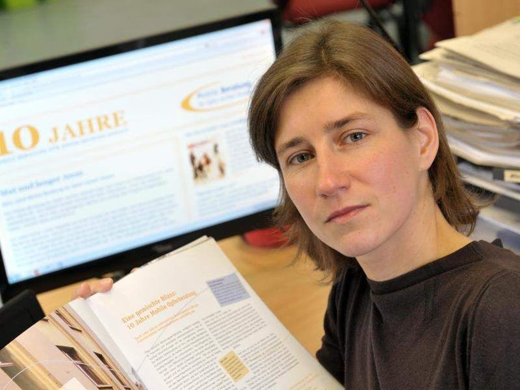 Antje Arndt von der mobilen Opferberatung rassistischer Gewalt. Foto: Hendrik Schmidt/Archiv