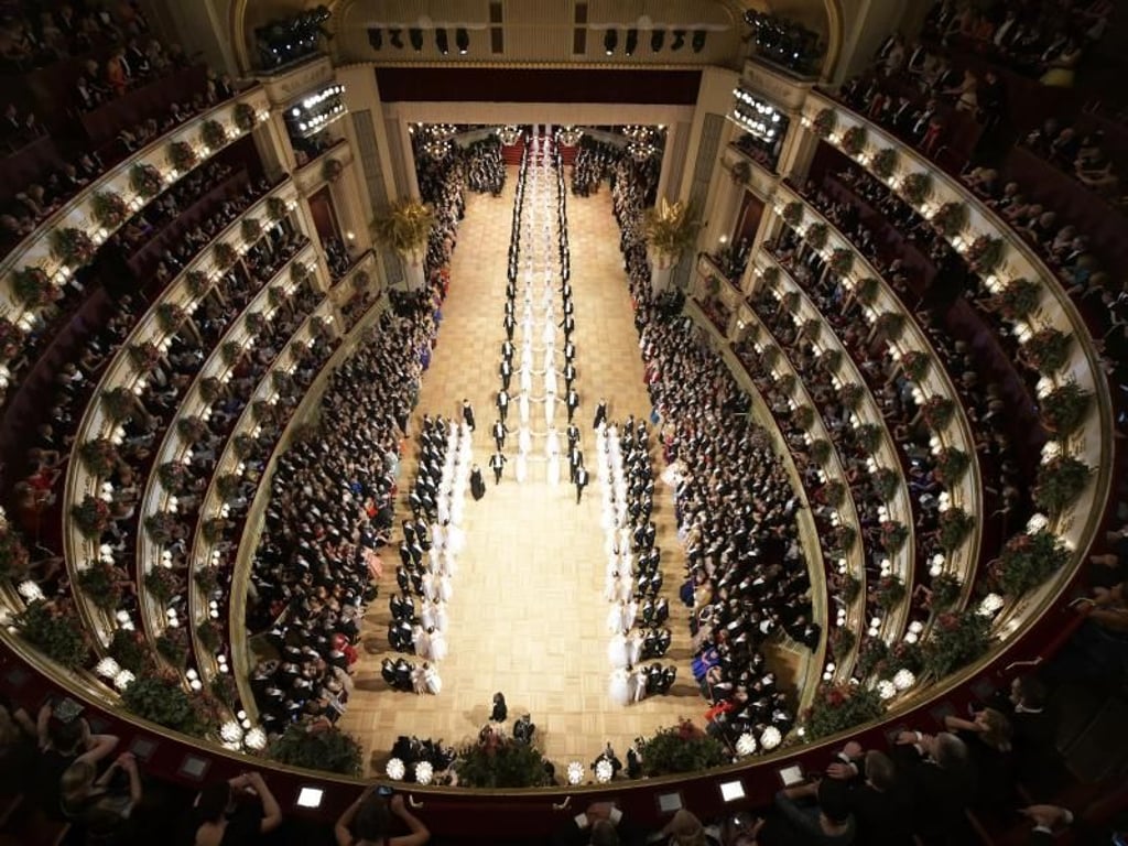 Der Ballsaal aus der Vogelperspektive. Foto: Herbert Neubauer, APA