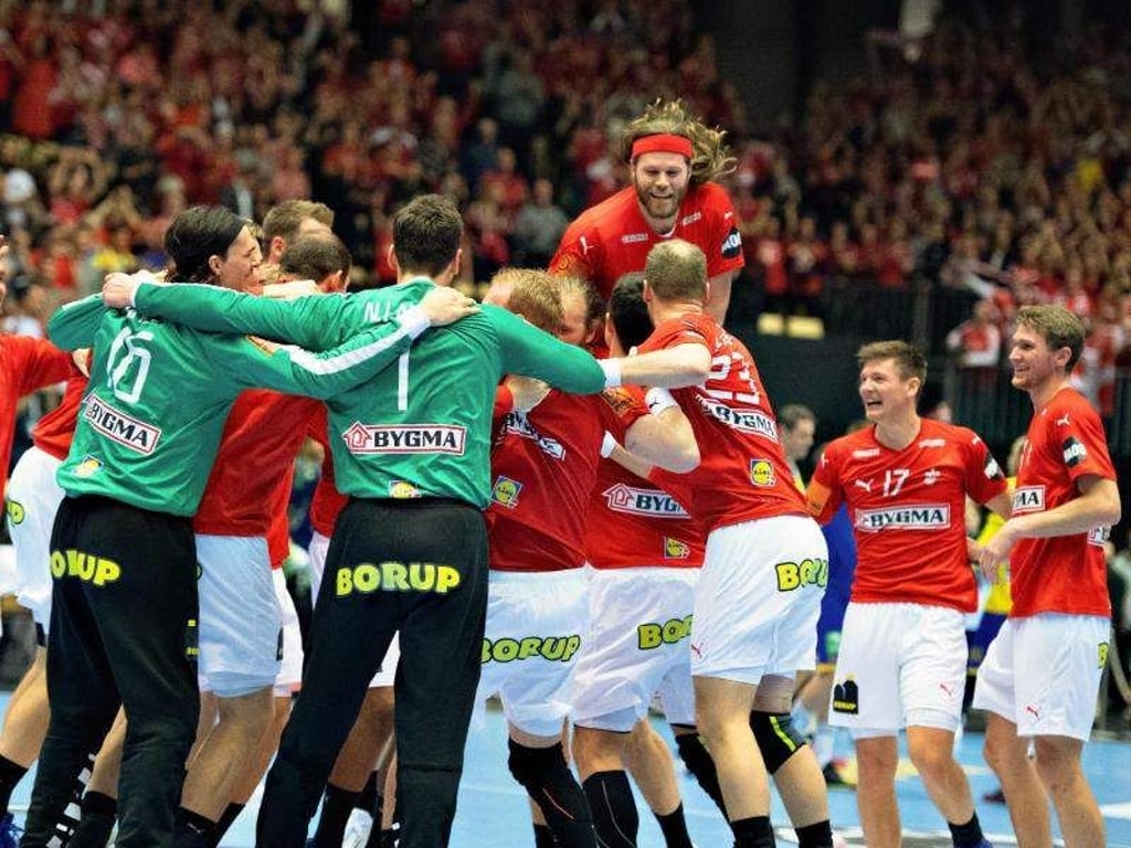 Dänemarks Handballer wollen in Herning auch den WM-Heimsieg feiern. Foto: Henning Bagger/Ritzau Scanpix