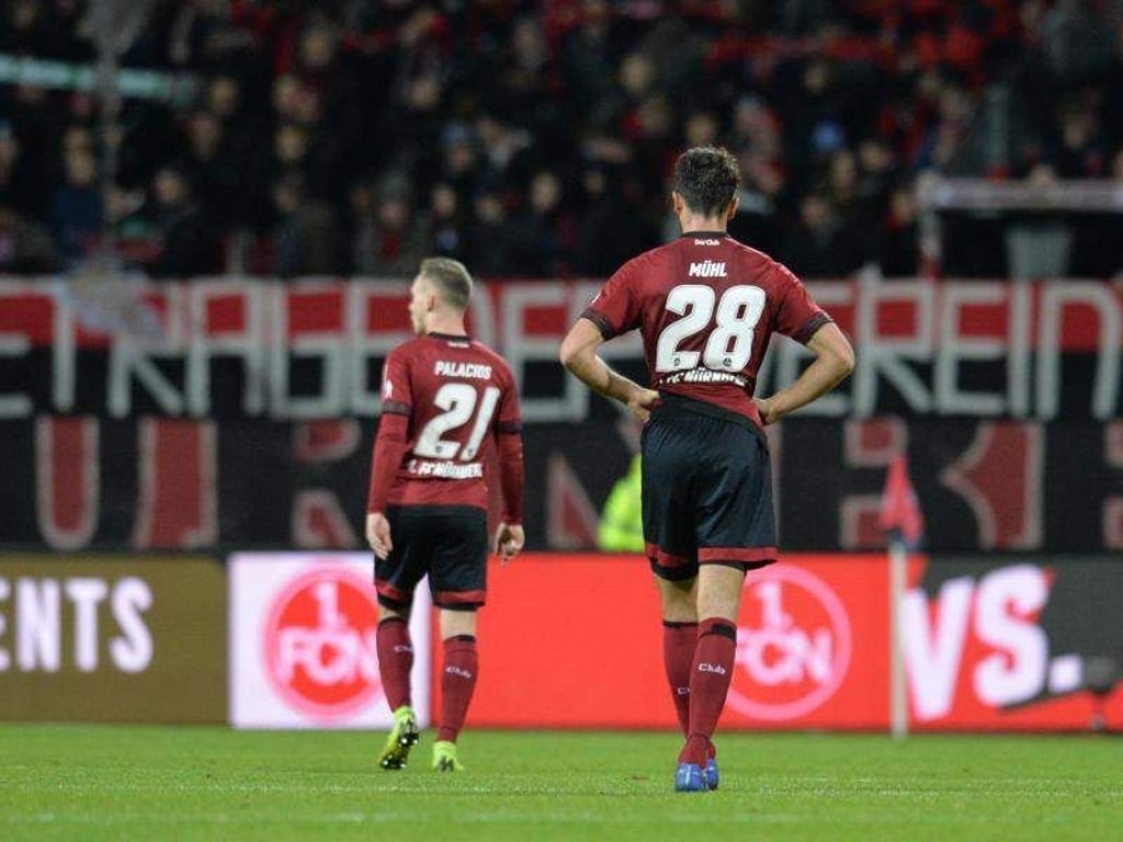 Der 1. FC Nürnberg absolvierte mit dem 0:1 gegen den das elfte sieglose Spiel in der Hinrunde. Foto: Timm Schamberger