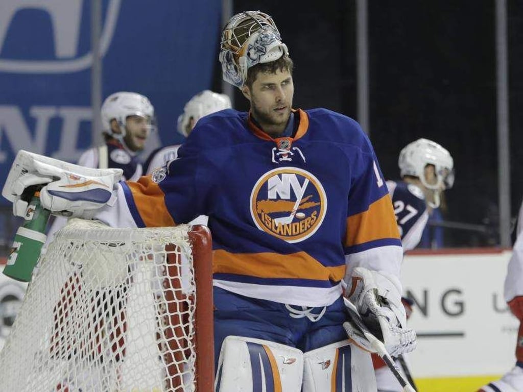 Torhüter Thomas Greiss bindet sich weitere drei Jahre an die New York Islanders. Foto: Frank Franklin Ii
