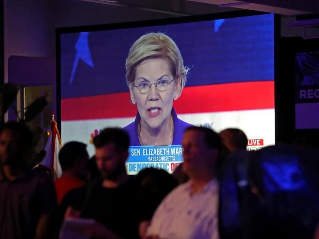 Hat sich gut geschlagen: Senatorin Elizabeth Warren hat die erste TV-Debatte der demokratischen Präsidentschaftsbewerber dominiert. Foto: John Mccall/TNS via ZUMA Wire
